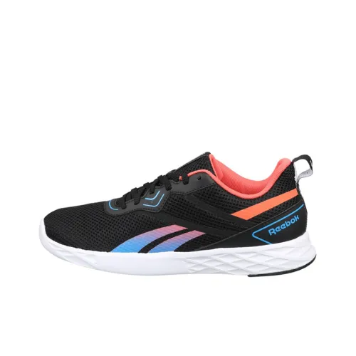 Reebok Running Tesla 1.0 Slip-Resistant Low-Top Running Shoes Men's Black Orange Blue