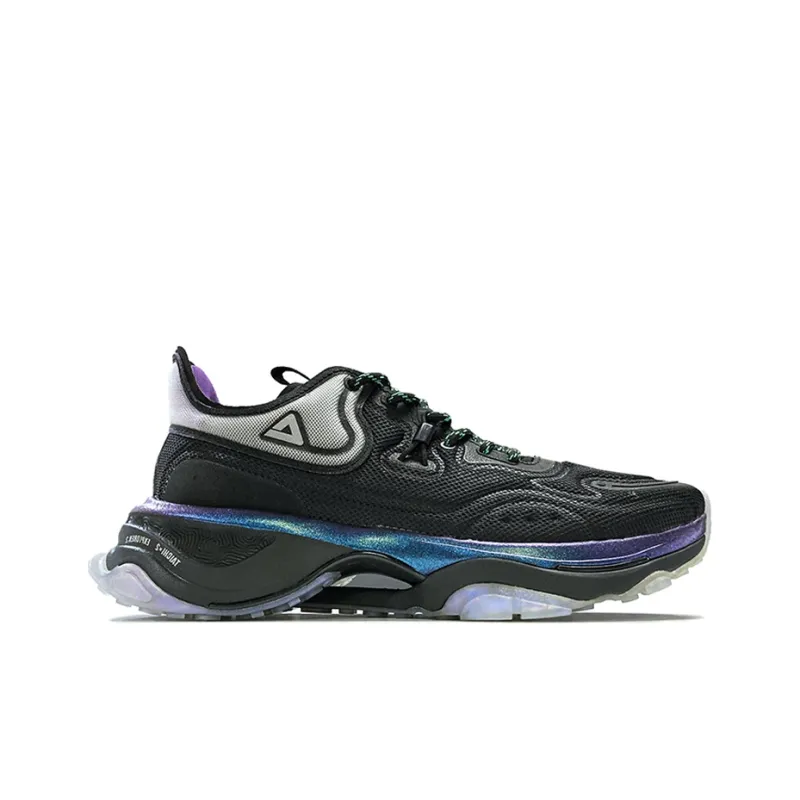 PEAK State Pole Explorer 2.0 Edition Anti Slip Wear Resistant Low Top Casual Shoes Men's Black Purple-1