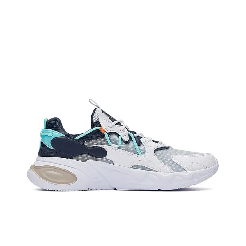 361° Dragon Eye 2.0 Slip Resistant Breathable Lightweight Low Top Casual Shoes Men's White Blue-1