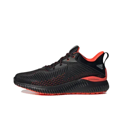 Adidas AlphaBounce Running Shoes Men Low-Top Black/Orange