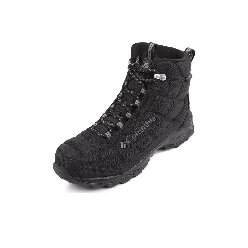 Columbia Cushioned Slip Resistant Water Resistant Warm High Top Trekking Shoes Men's Black-2