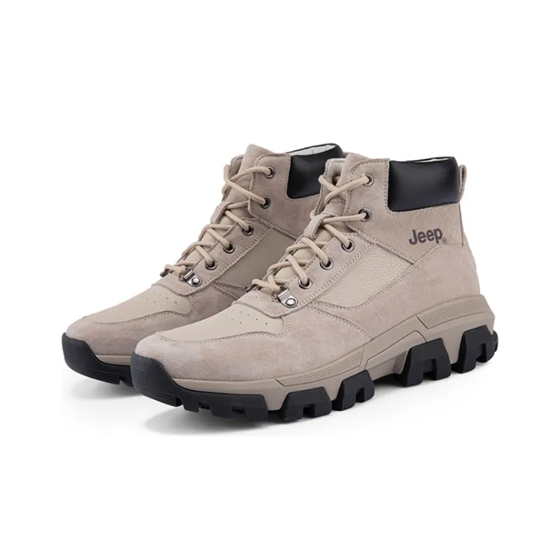 Jeep Wear Resistant Slip Resistant High Top Outdoor Shoes Men's Sand-4