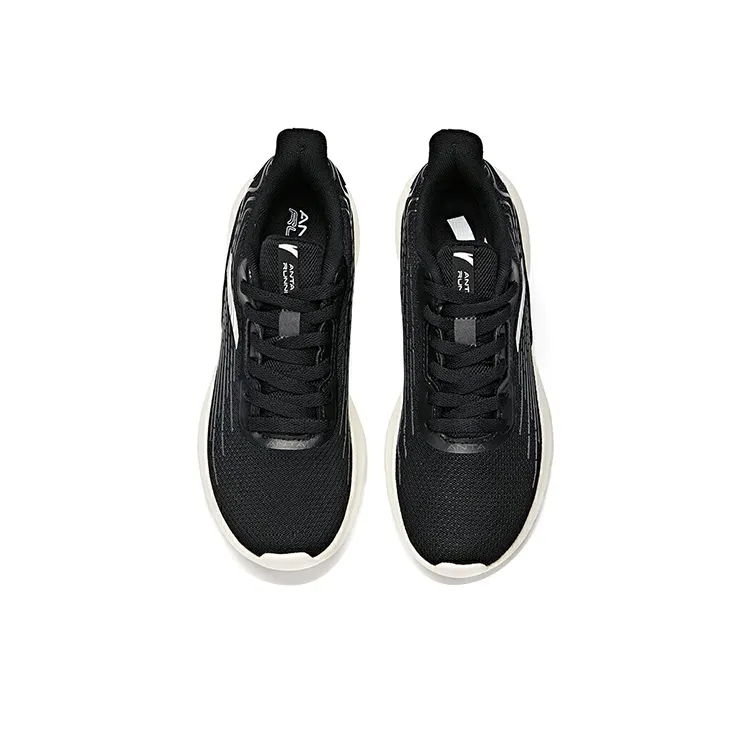 Anta Running Collection Low Top Running Shoes Women's Black Gray White-2