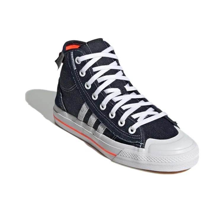 Adidas Nizza Hi Rf Navy Denim White-2