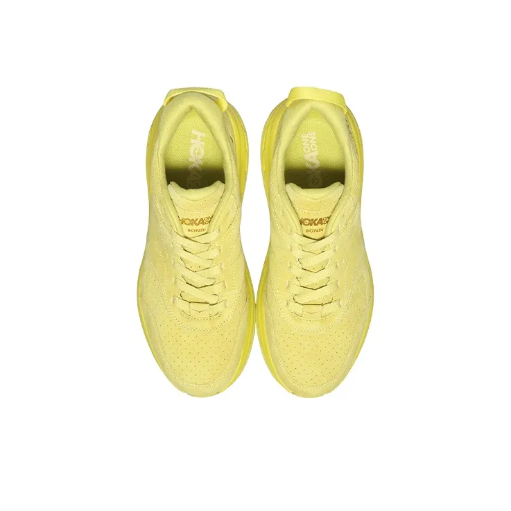 HOKA ONE ONE Bondi L Suede Celery Lima Bean All Gender-2