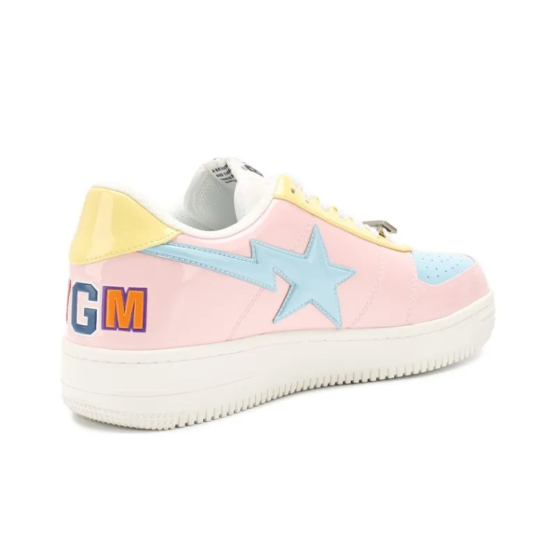 BAPE A BATHING APE Bape Sta Low KAWS Chompers Sax Pink-3