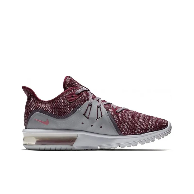 Nike Air Max Sequent Running Shoes Women's Low-Top Red/Gray-1