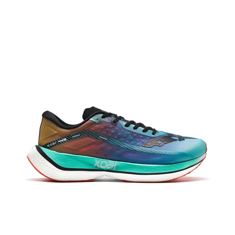XTEP 160X 2.0 Cushioning Anti Slip And Wear Resistant Low Top Running Shoes Men's Green Yellow-1