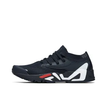 FILA Mind One Cushioned Anti Slip Wear Resistant Breathable Lightweight Low Top Casual Running Shoes Men's Legend Blue