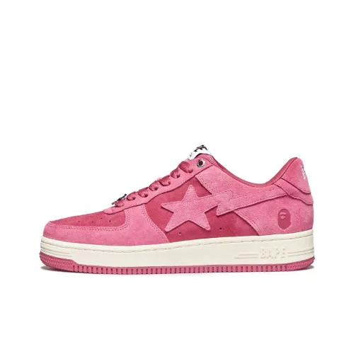 A BATHING APE Bape Sta Pink Suede