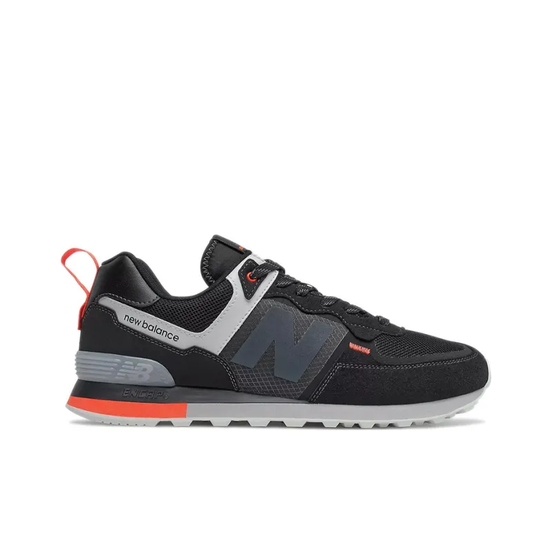 New Balance 574 Black Red Grey-1