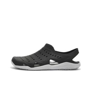 Crocs Swiftwater Wave Sandals 'Wave Black Pearl White'