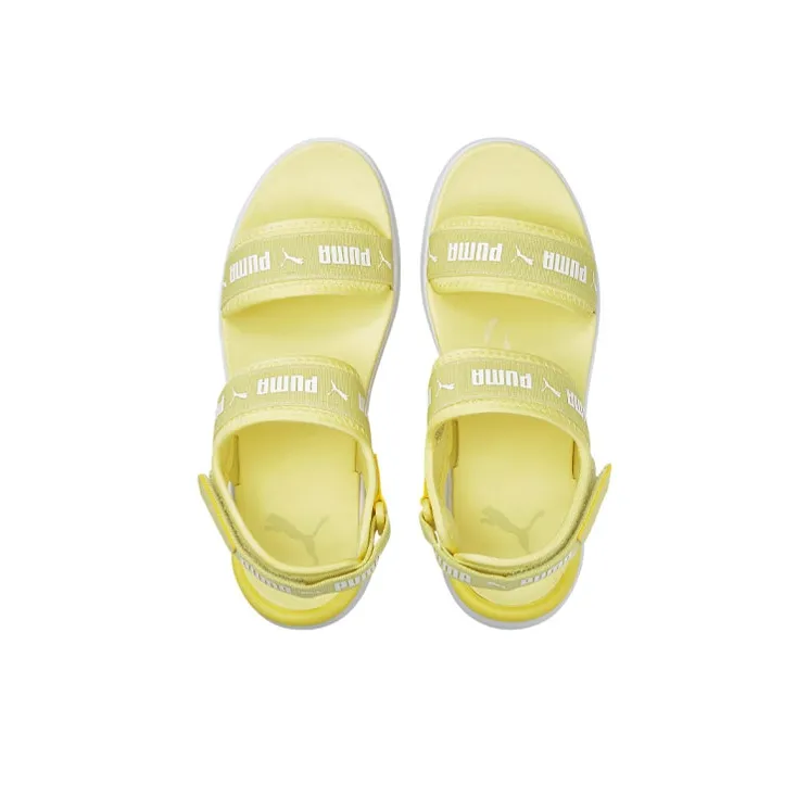 PUMA Sportie Beach Sandals Women's Yellow White-2