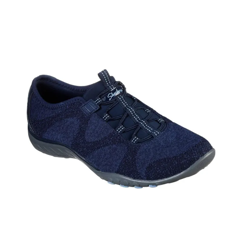 Skechers Breathe-Easy Casual Shoes Women's Low-Top Marine Blue-2