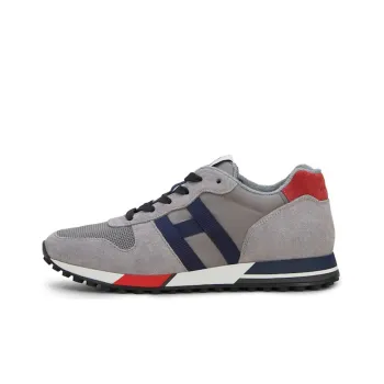 HOGAN H383 Cushioning Anti-Slip And Wear-Resistant Low-Top Casual Shoes Men's Gray