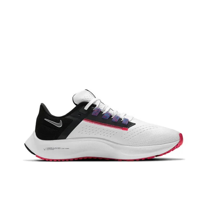 Nike Air Zoom Pegasus 38 White Black Flash Crimson Women's-1