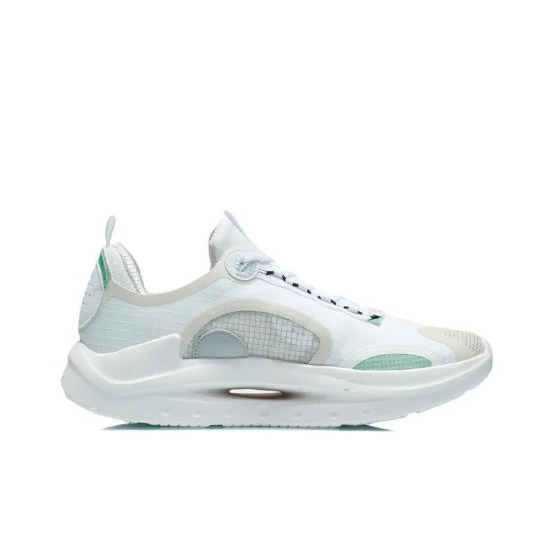 LINING Apocalypse Running Shoes Men Low Top White Green-1
