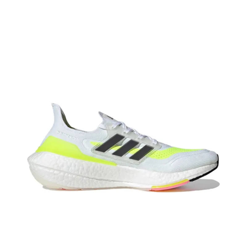 Adidas Ultra Boost 21 White Solar Yellow-1