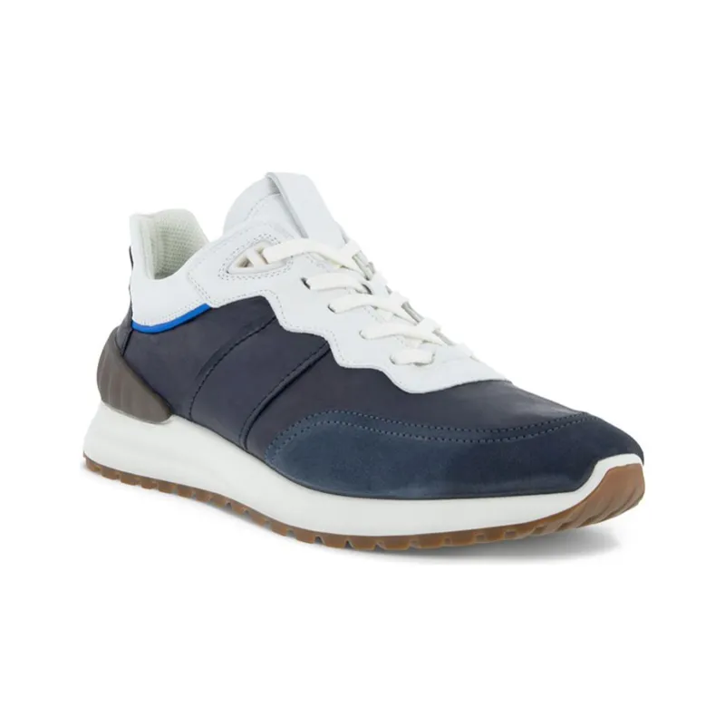 Ecco Astir Waffle Low Top Sports Casual Shoes Men's Blue-2