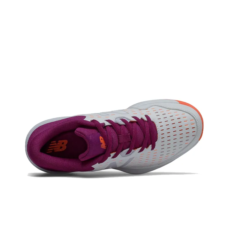 New Balance NB 696 Series Tennis Shoes Women's Low-Top Purple/Orange/White-2