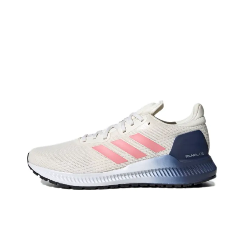 Adidas Solar Blaze Anti-Slip Wear-Resistant Low-Top Tennis Shoes Women's Ecru-0