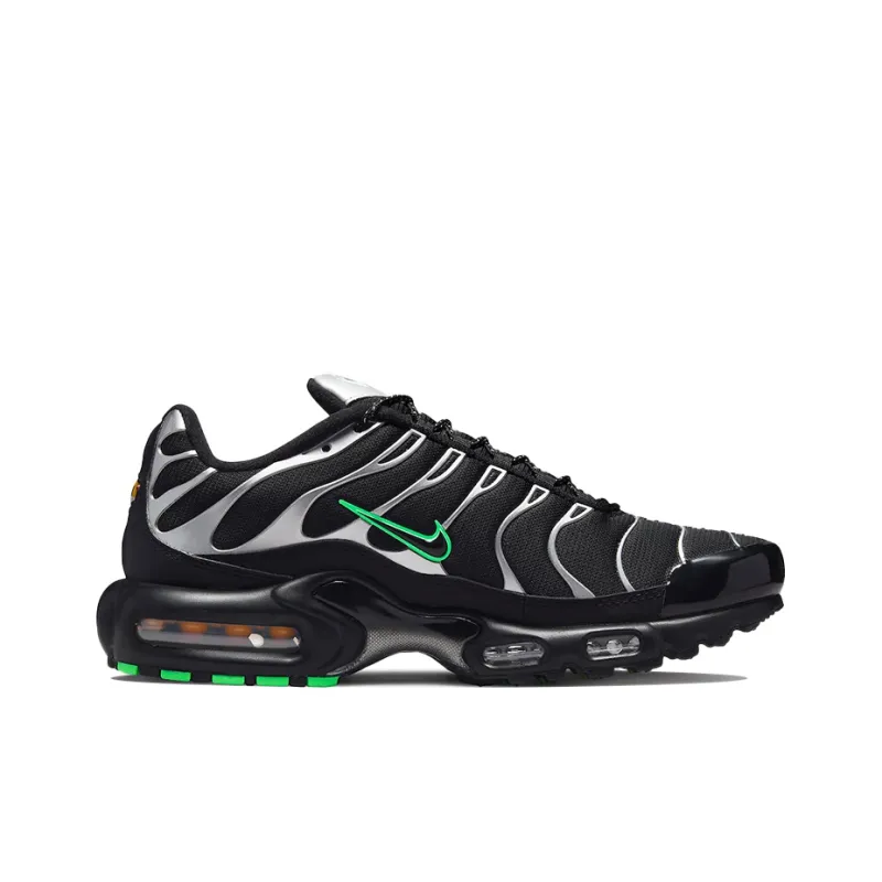 Nike Air Max Plus Black Silver Green Strike Men's-1