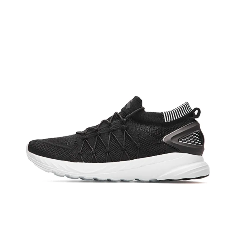 Anta Cushioning, Slip Resistant, And Abrasion Resistant Low Top Running Shoes Men's Black-0