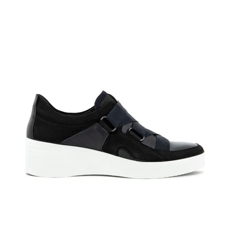 Ecco Soft 7 Wedge Skateboard Shoes Women's Black-1