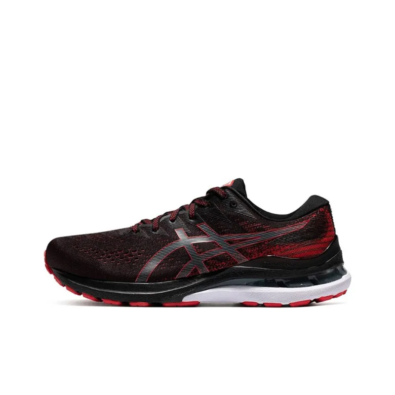 Asics Gel Kayano 28 Black Electric Red White-0