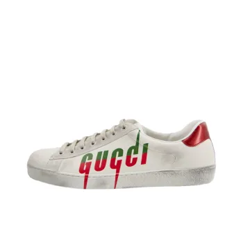 GUCCI Ace 'GUCCI Blade Distressed' Sneakers White