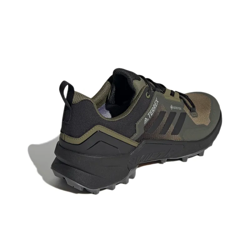 Adidas Terrex Swift R3 Gore-Te Wear-Resistant Low-Top Trekking Shoes Men's Black Green-3