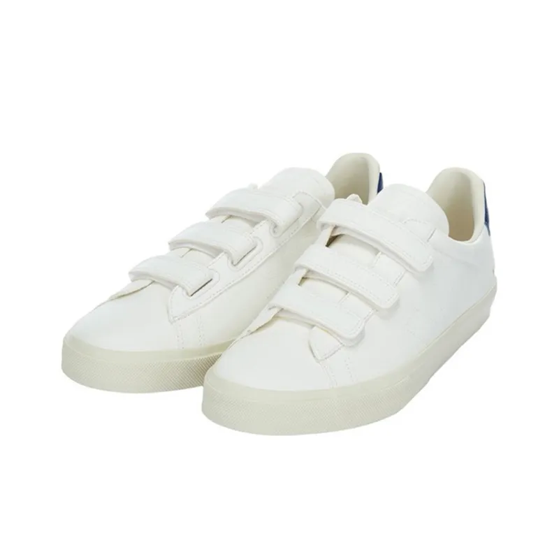 VEJA Recife Stylish Skateboarding Shoes Men's White Blue-2