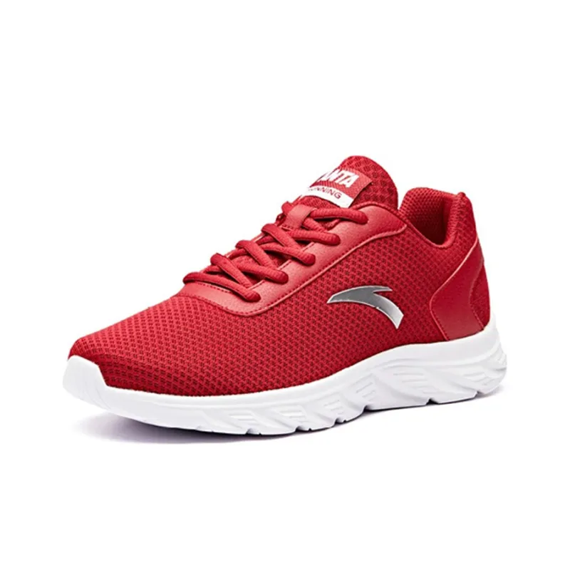 Anta Life Collection Breathable Lightweight Low Top Casual Shoes Men's Red White-2