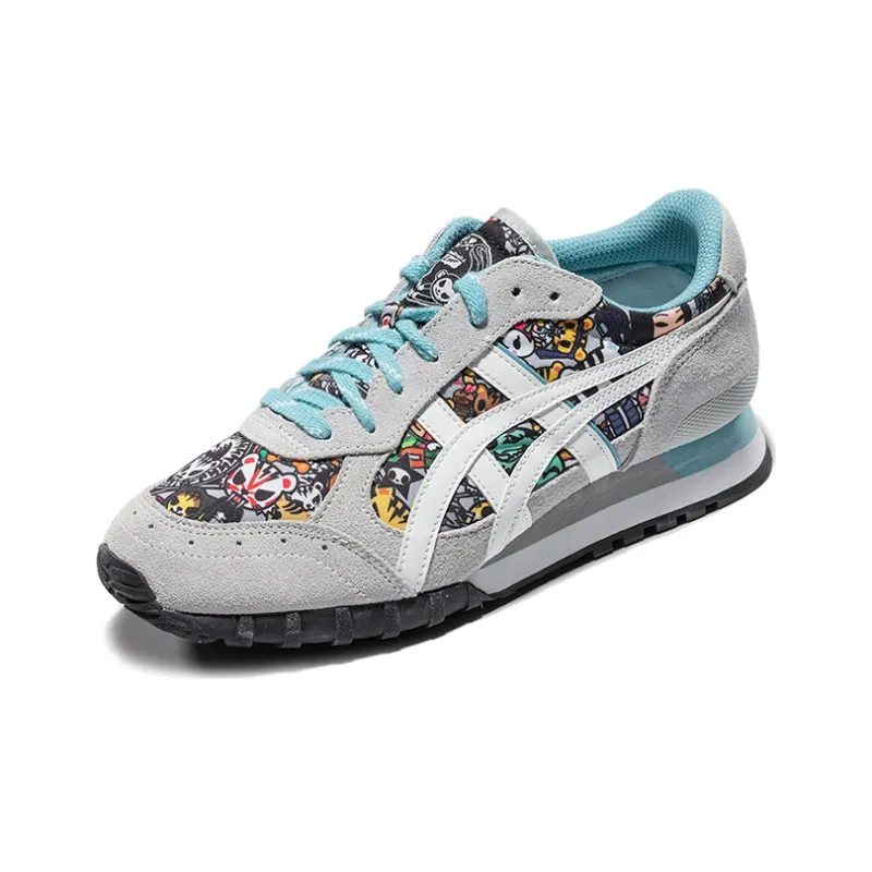 Onitsuka Tiger Colorado Series Running Shoes Women's Low Top Gray/Blue/White/Red/Black-1