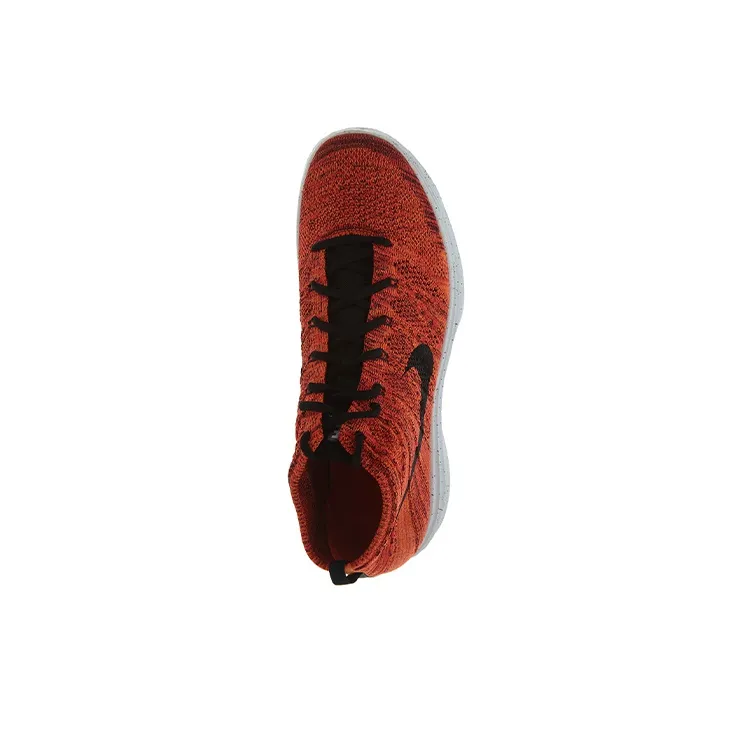 Nike Lunar Flyknit Cushioning Anti-Slip Wear-Resistant Breathable Lightweight Rebound Mid-Top Running Shoes Men's Red-2
