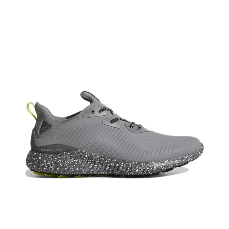 Adidas AlphaBounce Anti-Slip And Wear-Resistant Breathable Low-Top Running Shoes Men's Gray-1