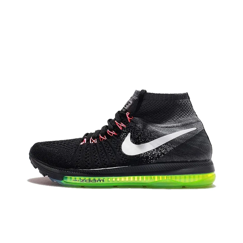 Nike Zoom All Out Flyknit Black White Volt Women's-0