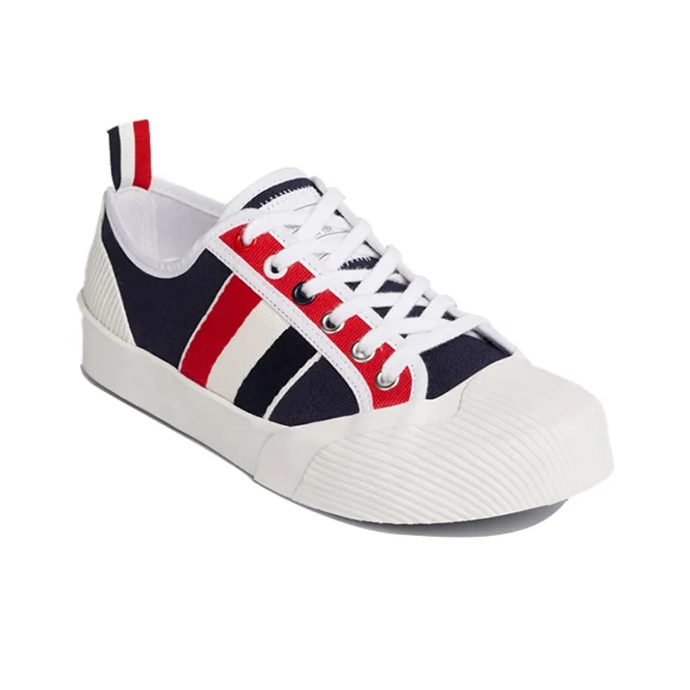 THOM BROWNE Skateboard Shoes Women's Low Top Navy Blue-2
