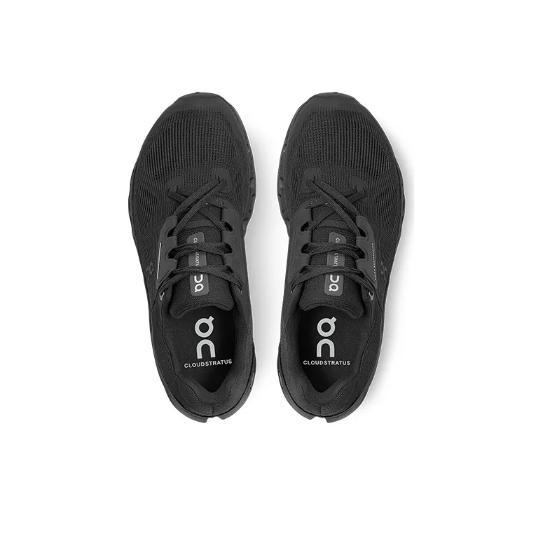 On Running Cloudstratus Black Women's-3
