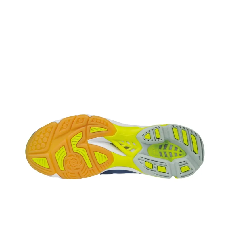 Mizuno Wave Lightning Z3 Mid Wear-Resistant Slip-Resistant Mid-Top Running Shoes Unisex Blue White-3