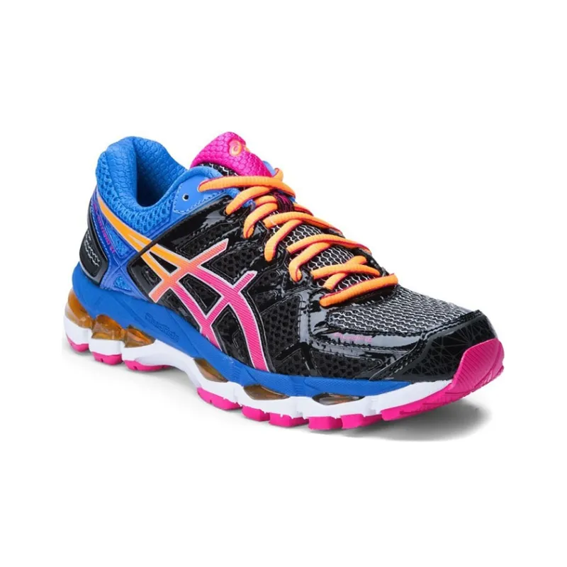 Asics Gel-Kayano 21 Wear-Resistant Low-Top Running Shoes Women's Black Pink-2