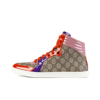 GUCCI Skateboard Shoes Women's High-Top Pink/Purple