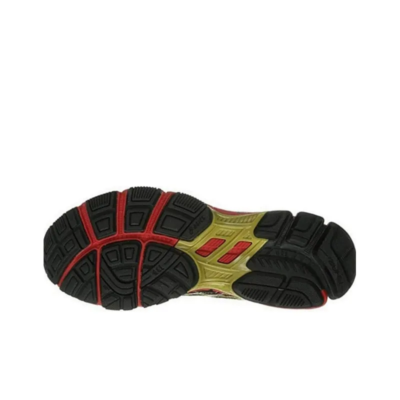 Asics Anti-Slip And Wear-Resistant Breathable Low-Top D Men's Black Red-5