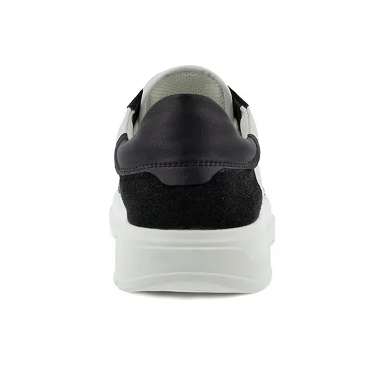 Ecco Soft X Stylish Skateboarding Shoes Men's Black White-3