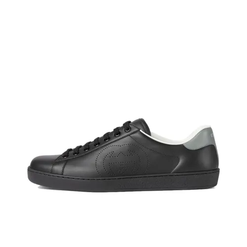 GUCCI Ace Perforated Interlocking G Black