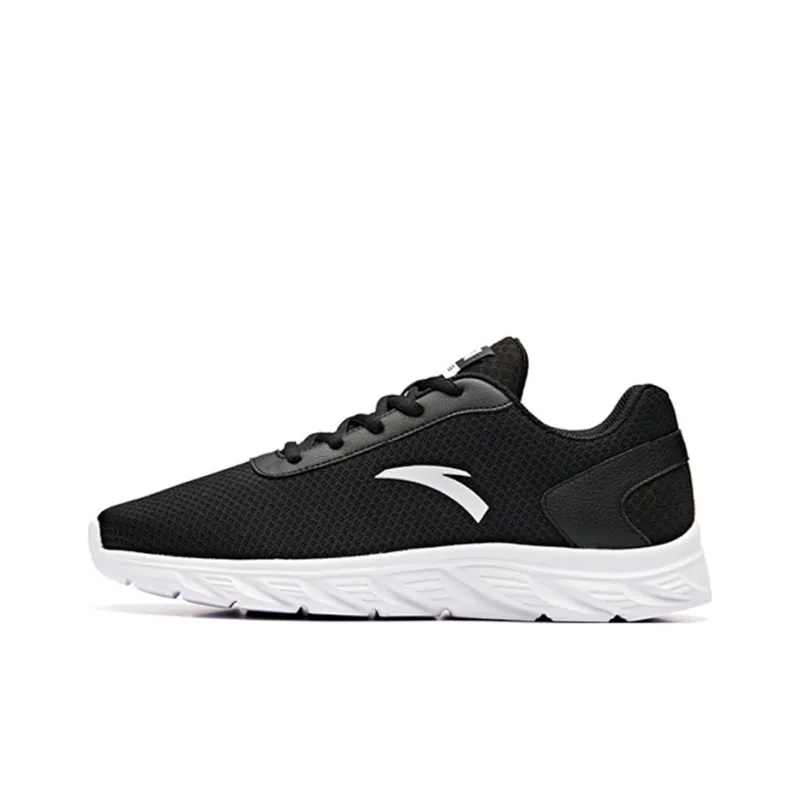 Anta Low Top Running Shoes Men's Black White-0