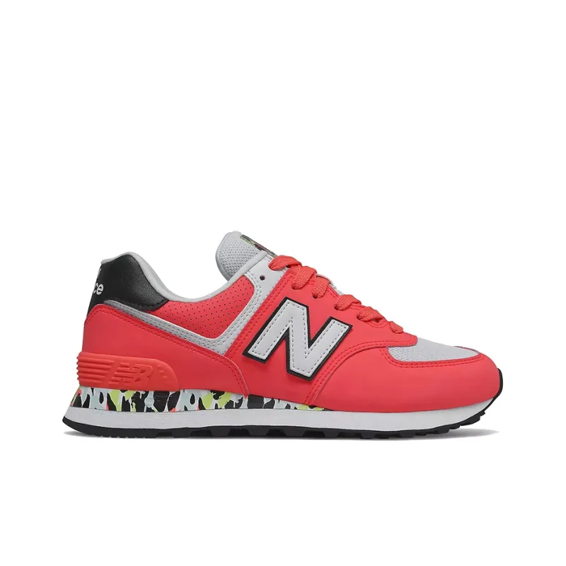 New Balance 574 Vivid Coral Camo Women's-1