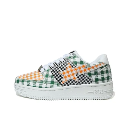 BAPE A BATHING APE Bape Sta Low Gingham Green