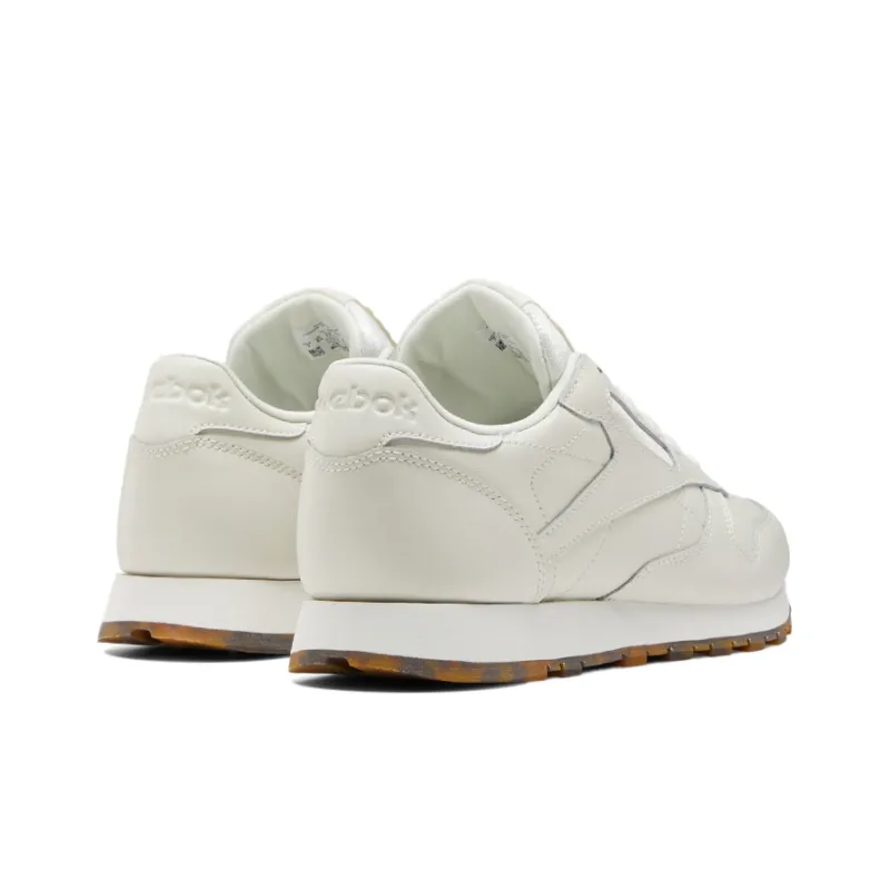 Reebok Classic Leather Running Shoes Women's Low-Top Ecru-3