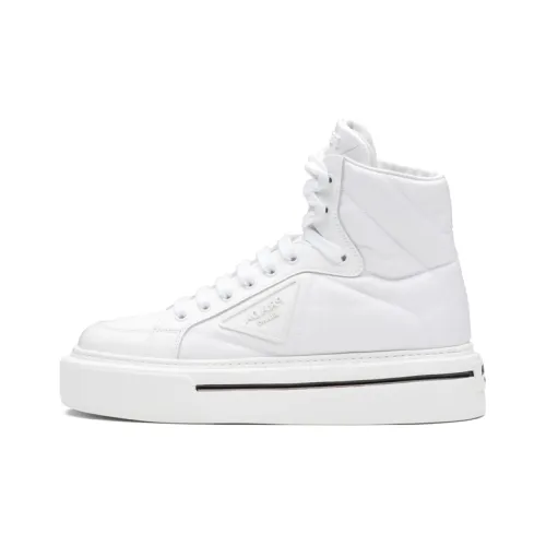PRADA Macro Stylish Skateboarding Blanco Women's White